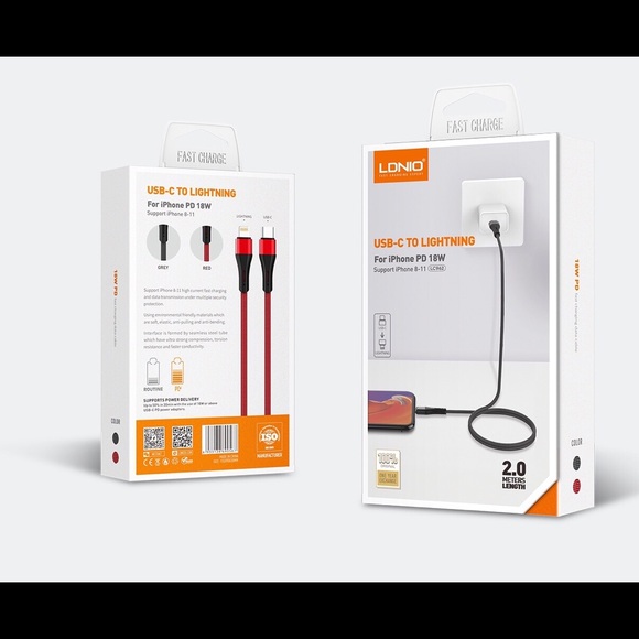 Type - C to Lightning PD Cable (For iPhone 11) - Picture 1 of 8